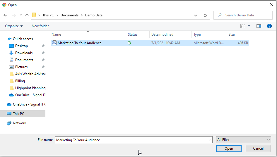 Windows Explorer Window
