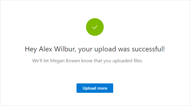 Request Files Confirmation