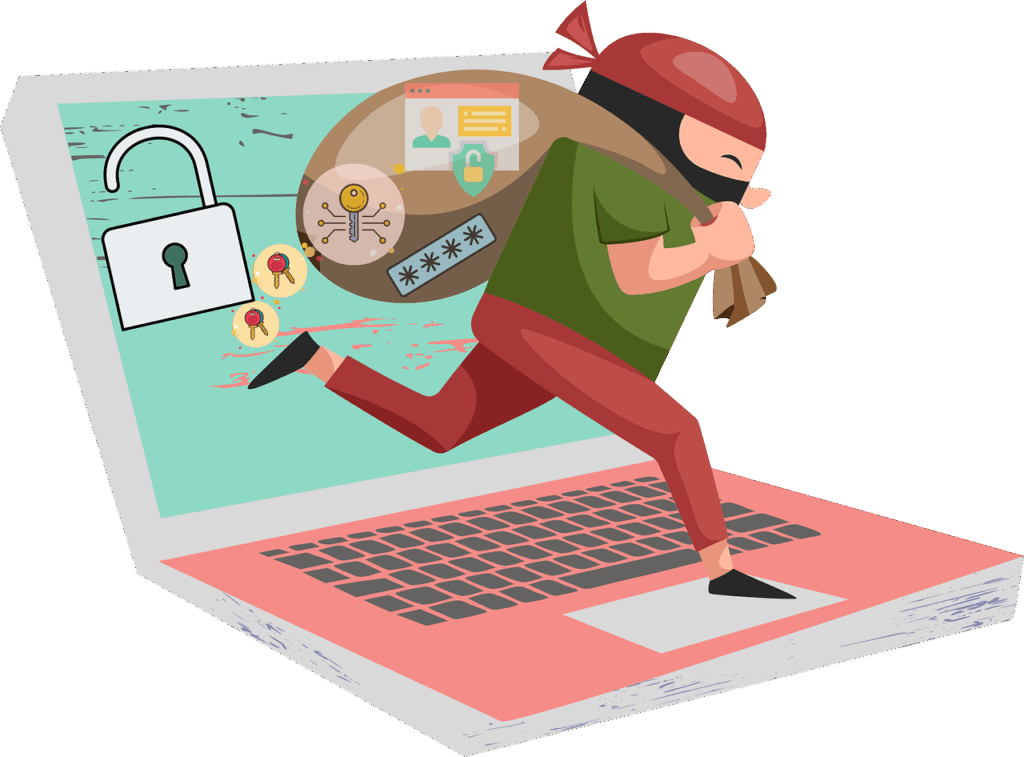 Free cybersecurity computer security hacking vector
