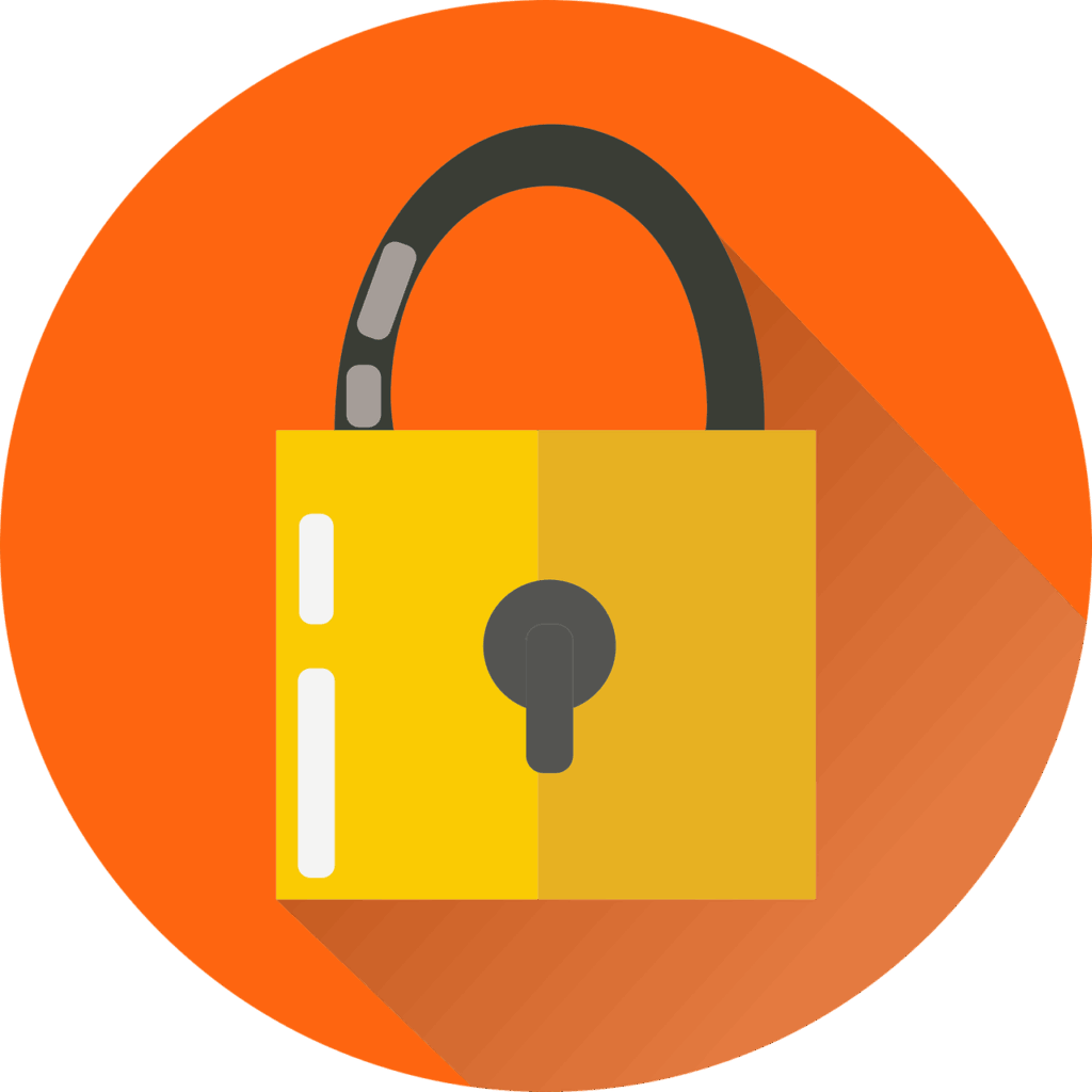 Free lock security key vector